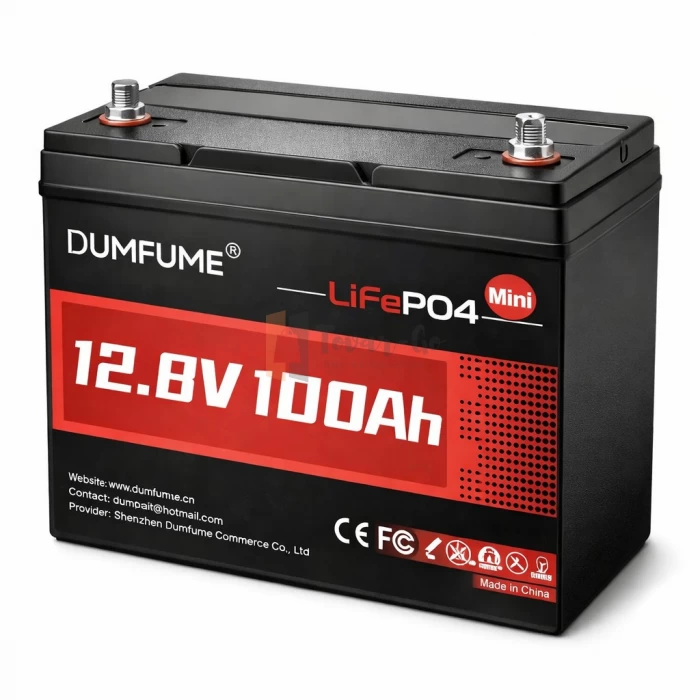 LiFePO4 12V 100Ah Dumfume Mini BMS 1280 Wh, для резервного живлення будинку — фото 2