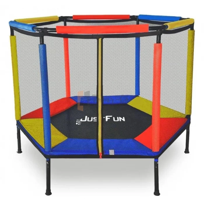 Батут-Манеж Just Fun 140см Multicolor Синій-червоний-жовтий — фото 2