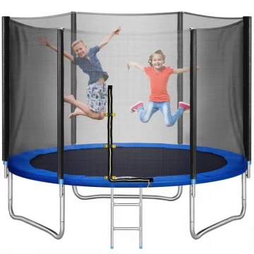 Батут FunFit 252 см (до 120 кг) сітка та сходи