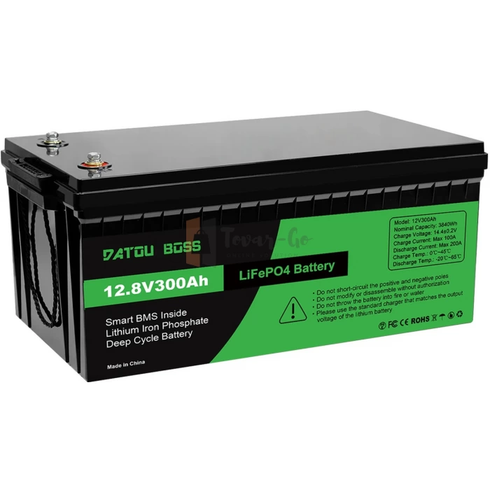 LiFePO4 12V/300AH Акумулятор Datouboss (3840W*h) для систем резервного живлення (UPS) будинку — фото 2